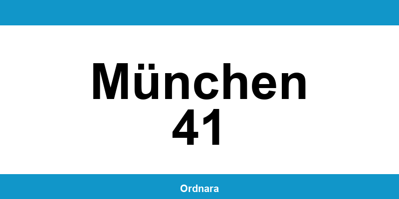 Kontakt zur Polizeiinspektion München 41