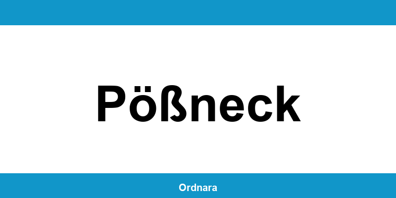 Kontakt zur Polizeiinspektion Pößneck