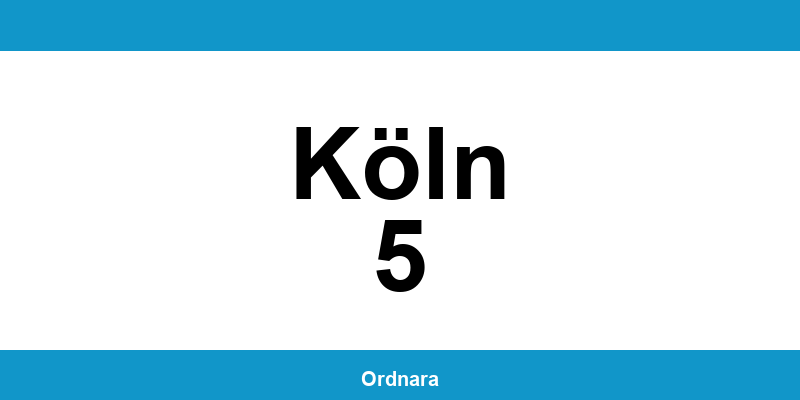 Kontakt zur Polizeiinspektion Köln 5