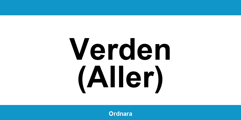 Kontakt zur Polizeiinspektion Verden (Aller)