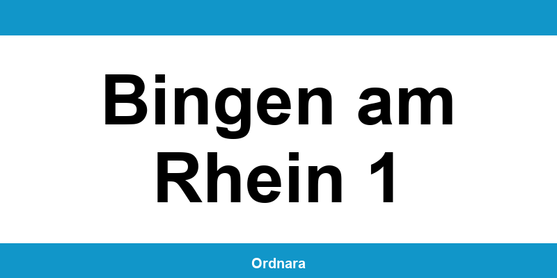 Kontakt zur Polizeiinspektion Bingen am Rhein 1