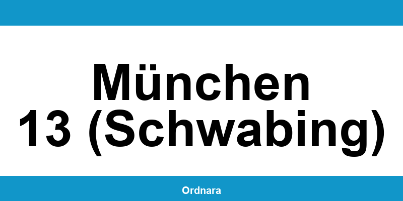 Kontakt zur Polizeiinspektion München 13 (Schwabing)