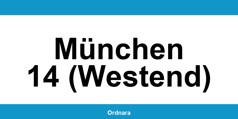Kontakt zur Polizeiinspektion München 14 (Westend)